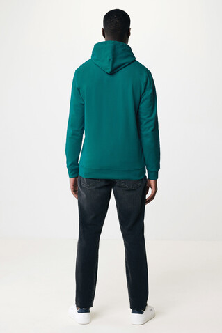 IQONIQ Jasper Hoodie aus recycelter Baumwolle verdigris bedrucken, Art.-Nr. T9400.009.XXS