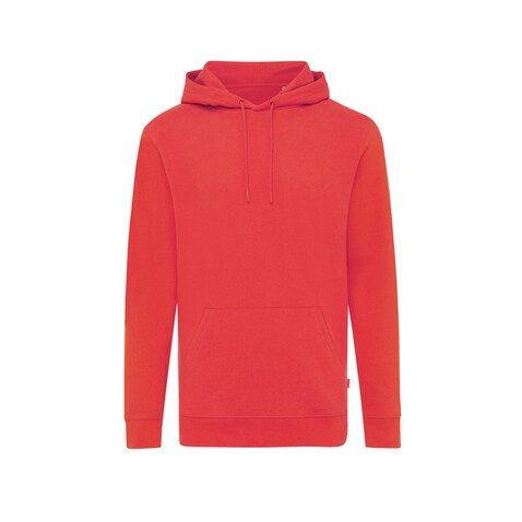 IQONIQ Jasper Hoodie aus recycelter Baumwolle luscious red bedrucken, Art.-Nr. T9400.008.S