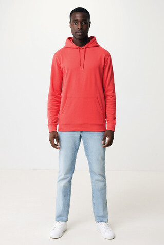 IQONIQ Jasper Hoodie aus recycelter Baumwolle luscious red bedrucken, Art.-Nr. T9400.008.S