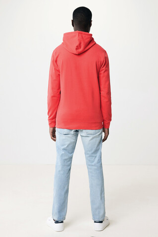 IQONIQ Jasper Hoodie aus recycelter Baumwolle luscious red bedrucken, Art.-Nr. T9400.008.S