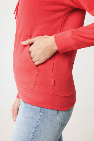IQONIQ Jasper Hoodie aus recycelter Baumwolle luscious red bedrucken, Art.-Nr. T9400.008.S