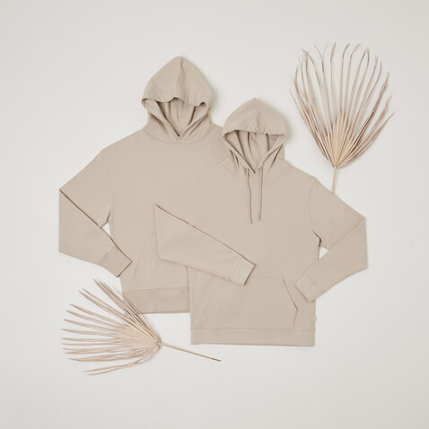 IQONIQ Jasper Hoodie aus recycelter Baumwolle desert bedrucken, Art.-Nr. T9400.006.XXXL