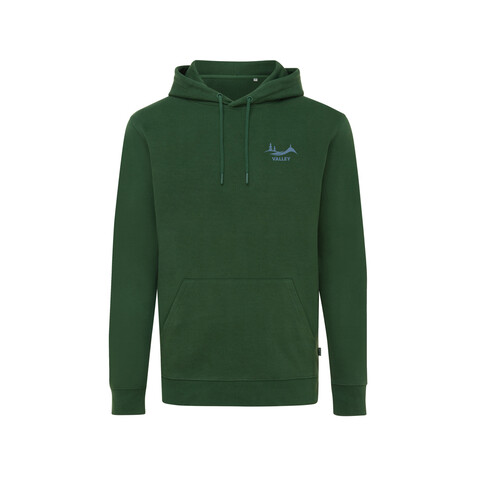 IQONIQ Jasper Hoodie aus recycelter Baumwolle forest green bedrucken, Art.-Nr. T9400.005.XL