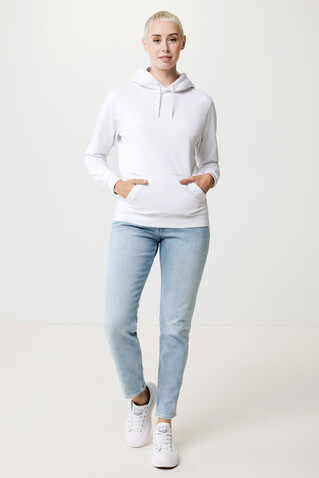 IQONIQ Jasper Hoodie aus recycelter Baumwolle recycled white bedrucken, Art.-Nr. T9400.004.XXXL