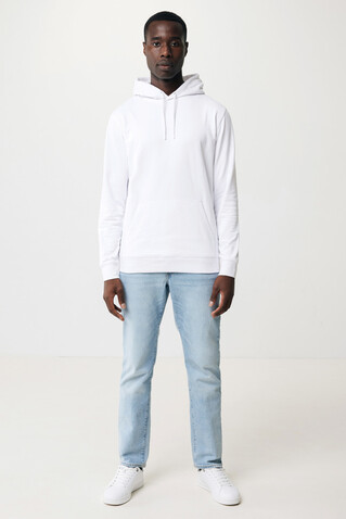 IQONIQ Jasper Hoodie aus recycelter Baumwolle recycled white bedrucken, Art.-Nr. T9400.004.XXXL
