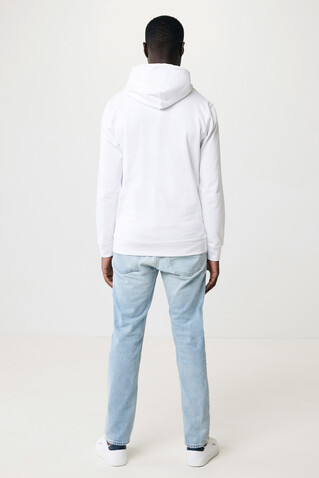 IQONIQ Jasper Hoodie aus recycelter Baumwolle recycled white bedrucken, Art.-Nr. T9400.004.XXXL