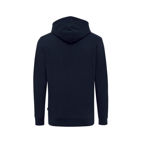 IQONIQ Jasper Hoodie aus recycelter Baumwolle navy blau bedrucken, Art.-Nr. T9400.002.XL