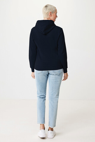 IQONIQ Jasper Hoodie aus recycelter Baumwolle navy blau bedrucken, Art.-Nr. T9400.002.XL