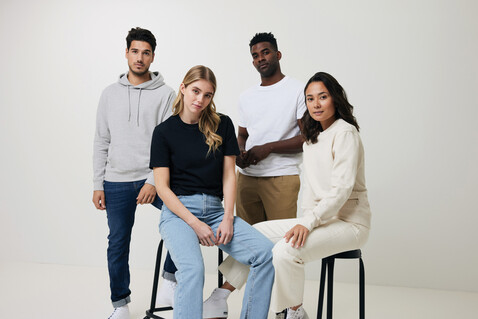 IQONIQ Torres ungefärbter Hoodie aus recycelter Baumwolle natural raw bedrucken, Art.-Nr. T9401.018.XXXL