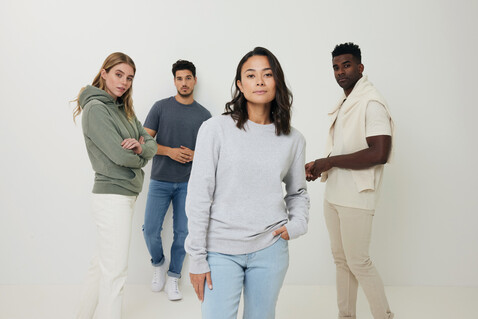 IQONIQ Torres ungefärbter Hoodie aus recycelter Baumwolle natural raw bedrucken, Art.-Nr. T9401.018.XXXL