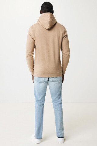 IQONIQ Torres ungefärbter Hoodie aus recycelter Baumwolle heather brown bedrucken, Art.-Nr. T9401.017.L