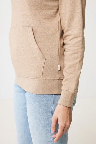 IQONIQ Torres ungefärbter Hoodie aus recycelter Baumwolle heather brown bedrucken, Art.-Nr. T9401.017.L