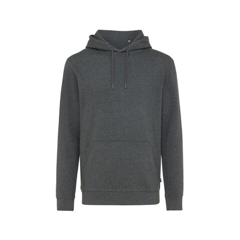 IQONIQ Torres ungefärbter Hoodie aus recycelter Baumwolle heather anthracite bedrucken, Art.-Nr. T9401.014.XXL