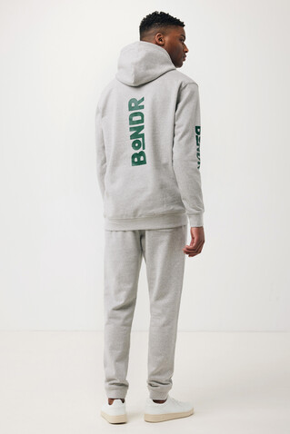 IQONIQ Torres ungefärbter Hoodie aus recycelter Baumwolle heather grey bedrucken, Art.-Nr. T9401.013.XL