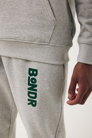IQONIQ Torres ungefärbter Hoodie aus recycelter Baumwolle heather grey bedrucken, Art.-Nr. T9401.013.XL