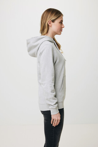IQONIQ Torres ungefärbter Hoodie aus recycelter Baumwolle heather grey bedrucken, Art.-Nr. T9401.013.XL