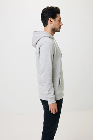 IQONIQ Torres ungefärbter Hoodie aus recycelter Baumwolle heather grey bedrucken, Art.-Nr. T9401.013.XL