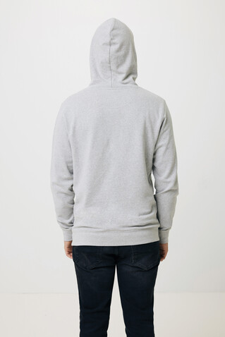 IQONIQ Torres ungefärbter Hoodie aus recycelter Baumwolle heather grey bedrucken, Art.-Nr. T9401.013.XL