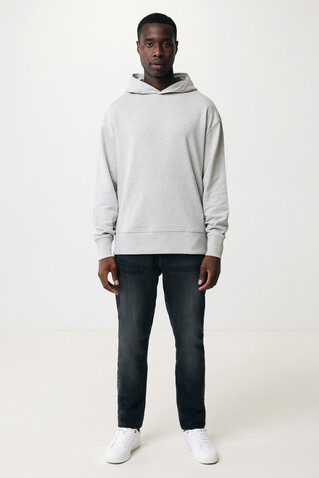 IQONIQ Yoho Relax-Hoodie aus recycelter Baumwolle heather grey bedrucken, Art.-Nr. T9402.013.L IQONIQ Yoho Relax-Hoodie aus recycelter Baumwolle heather grey bedrucken, Art.-Nr. T9402.013.L