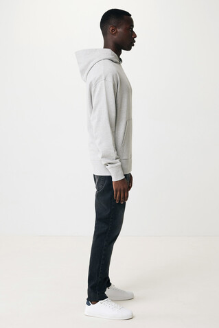 IQONIQ Yoho Relax-Hoodie aus recycelter Baumwolle heather grey bedrucken, Art.-Nr. T9402.013.L IQONIQ Yoho Relax-Hoodie aus recycelter Baumwolle heather grey bedrucken, Art.-Nr. T9402.013.L