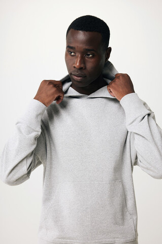 IQONIQ Yoho Relax-Hoodie aus recycelter Baumwolle heather grey bedrucken, Art.-Nr. T9402.013.L IQONIQ Yoho Relax-Hoodie aus recycelter Baumwolle heather grey bedrucken, Art.-Nr. T9402.013.L