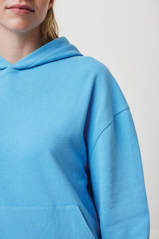 IQONIQ Yoho Relax-Hoodie aus recycelter Baumwolle tranquil blue bedrucken, Art.-Nr. T9402.010.XXXL