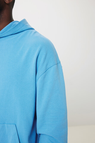 IQONIQ Yoho Relax-Hoodie aus recycelter Baumwolle tranquil blue bedrucken, Art.-Nr. T9402.010.XXXL