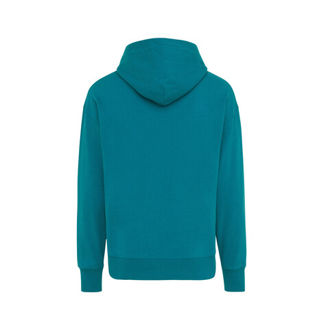 IQONIQ Yoho Relax-Hoodie aus recycelter Baumwolle verdigris bedrucken, Art.-Nr. T9402.009.L