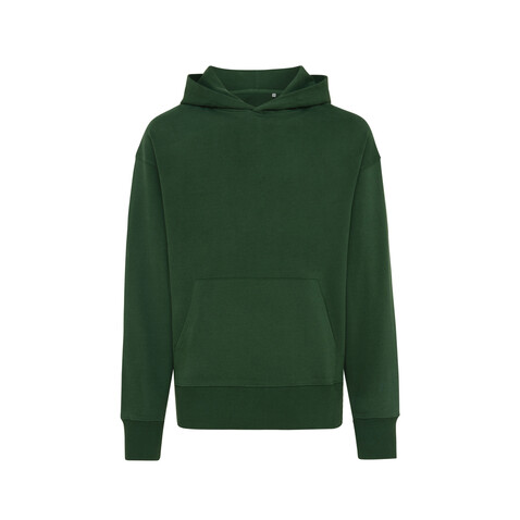 IQONIQ Yoho Relax-Hoodie aus recycelter Baumwolle forest green bedrucken, Art.-Nr. T9402.005.XXXL