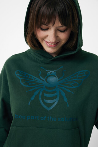 IQONIQ Yoho Relax-Hoodie aus recycelter Baumwolle forest green bedrucken, Art.-Nr. T9402.005.XXXL