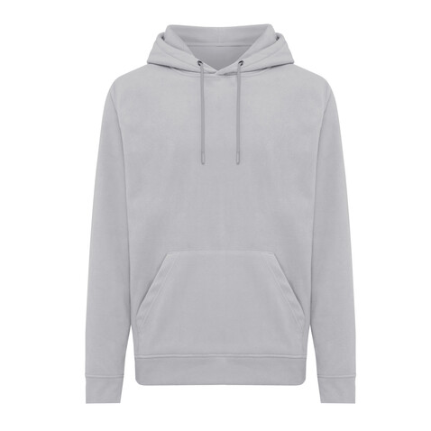 IQONIQ Trivor Mikrofleece-Kapuzen-Pulli aus recyc. Polyester storm grey bedrucken, Art.-Nr. T9403.027.L