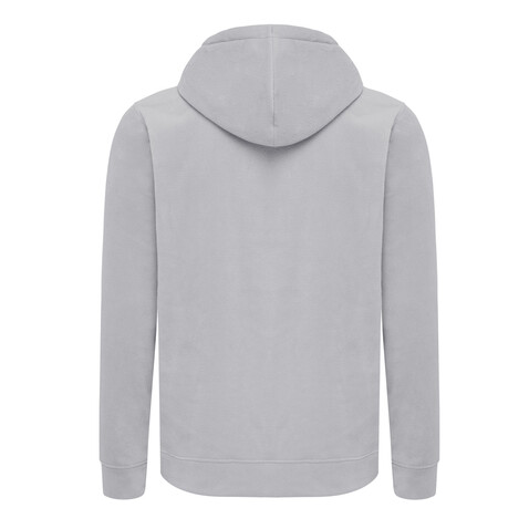 IQONIQ Trivor Mikrofleece-Kapuzen-Pulli aus recyc. Polyester storm grey bedrucken, Art.-Nr. T9403.027.L