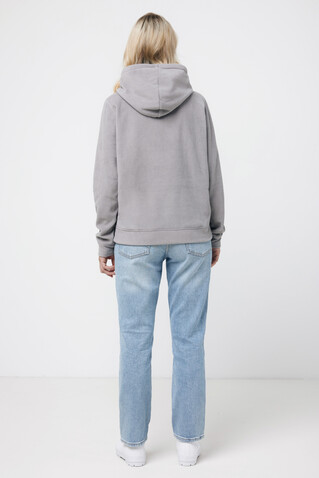 IQONIQ Trivor Mikrofleece-Kapuzen-Pulli aus recyc. Polyester storm grey bedrucken, Art.-Nr. T9403.027.L