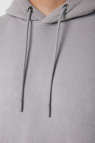IQONIQ Trivor Mikrofleece-Kapuzen-Pulli aus recyc. Polyester storm grey bedrucken, Art.-Nr. T9403.027.L