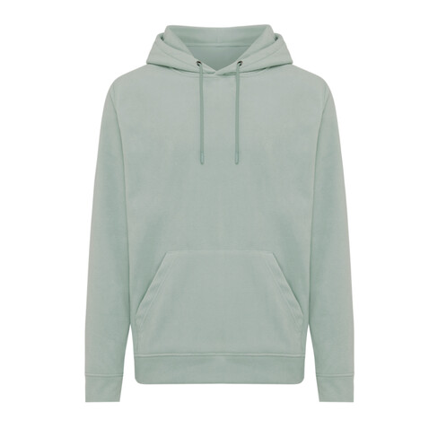 IQONIQ Trivor Mikrofleece-Kapuzen-Pulli aus recyc. Polyester Iceberg green bedrucken, Art.-Nr. T9403.023.XXL