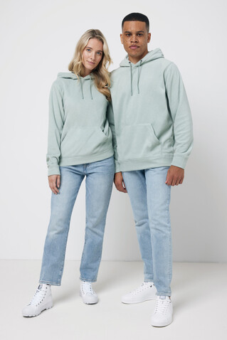 IQONIQ Trivor Mikrofleece-Kapuzen-Pulli aus recyc. Polyester Iceberg green bedrucken, Art.-Nr. T9403.023.XXL