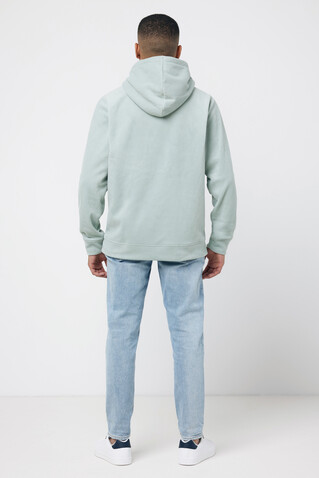IQONIQ Trivor Mikrofleece-Kapuzen-Pulli aus recyc. Polyester Iceberg green bedrucken, Art.-Nr. T9403.023.XXL