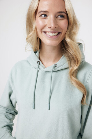 IQONIQ Trivor Mikrofleece-Kapuzen-Pulli aus recyc. Polyester Iceberg green bedrucken, Art.-Nr. T9403.023.XXL