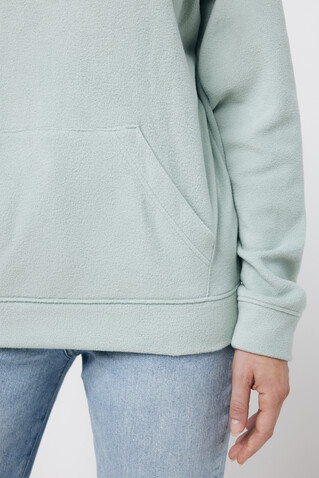 IQONIQ Trivor Mikrofleece-Kapuzen-Pulli aus recyc. Polyester Iceberg green bedrucken, Art.-Nr. T9403.023.XXL