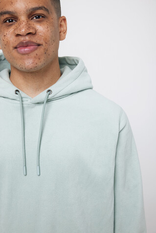 IQONIQ Trivor Mikrofleece-Kapuzen-Pulli aus recyc. Polyester Iceberg green bedrucken, Art.-Nr. T9403.023.XXL