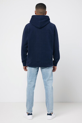 IQONIQ Trivor Mikrofleece-Kapuzen-Pulli aus recyc. Polyester navy blau bedrucken, Art.-Nr. T9403.002.XXXL
