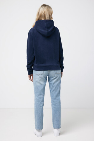 IQONIQ Trivor Mikrofleece-Kapuzen-Pulli aus recyc. Polyester navy blau bedrucken, Art.-Nr. T9403.002.XXXL