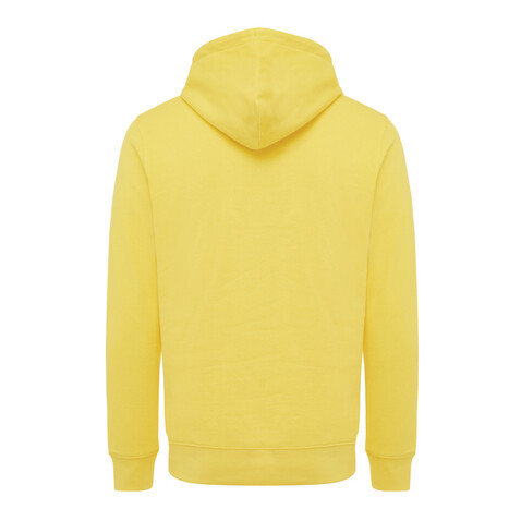IQONIQ Rila Lightweight Hoodie aus recycelter Baumwolle gelb bedrucken, Art.-Nr. T9404.045.XXS