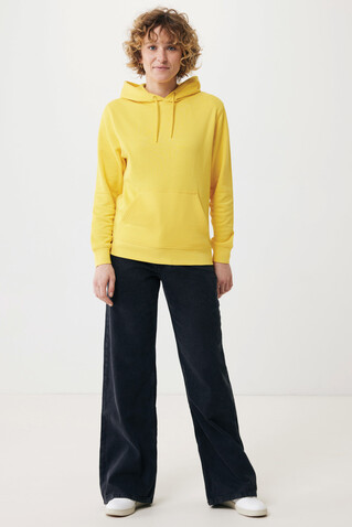 IQONIQ Rila Lightweight Hoodie aus recycelter Baumwolle gelb bedrucken, Art.-Nr. T9404.045.XXS