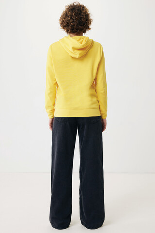 IQONIQ Rila Lightweight Hoodie aus recycelter Baumwolle gelb bedrucken, Art.-Nr. T9404.045.XXS