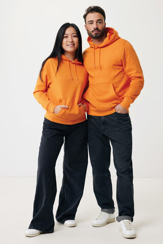 IQONIQ Rila Lightweight Hoodie aus recycelter Baumwolle orange bedrucken, Art.-Nr. T9404.044.XL