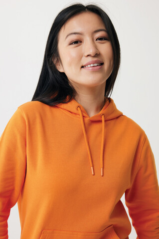 IQONIQ Rila Lightweight Hoodie aus recycelter Baumwolle orange bedrucken, Art.-Nr. T9404.044.XL