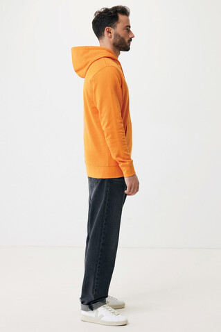 IQONIQ Rila Lightweight Hoodie aus recycelter Baumwolle orange bedrucken, Art.-Nr. T9404.044.XL
