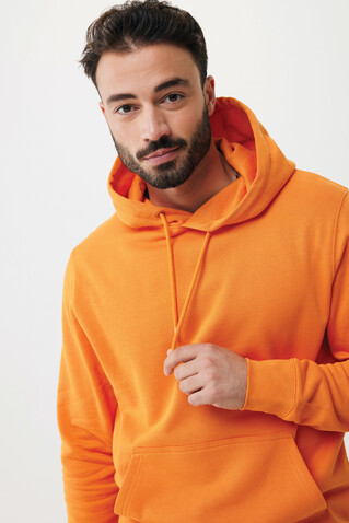 IQONIQ Rila Lightweight Hoodie aus recycelter Baumwolle orange bedrucken, Art.-Nr. T9404.044.XL