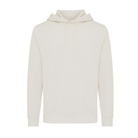 IQONIQ Rila Lightweight Hoodie aus recycelter Baumwolle ivory white bedrucken, Art.-Nr. T9404.040.XS